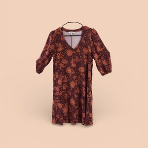 The Pioneer Woman Burgundy Floral Dress. Size M